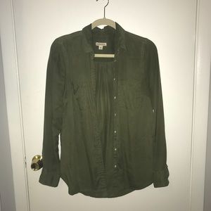 Olive Button Down